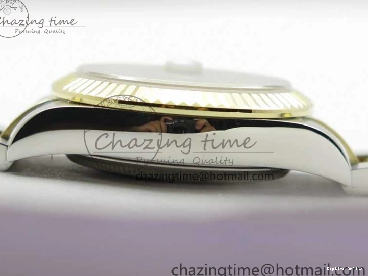 0112 SoftTouch Datejust 31mm 278273 SS YG BP Maker Best Edition Gray Diamonds Dial on SS YG Oyster Bracelet 2715